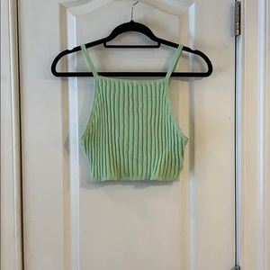 Light Green Crop Top